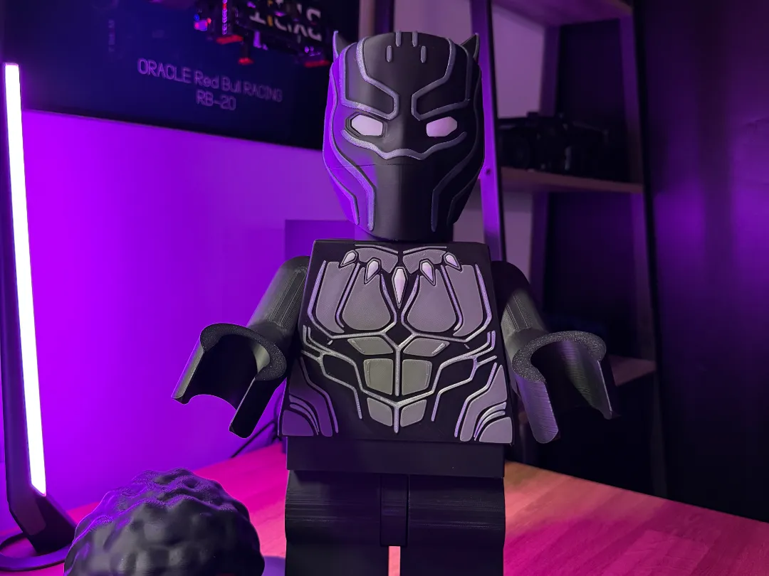 Black Panther Marvel Style Brick Figure