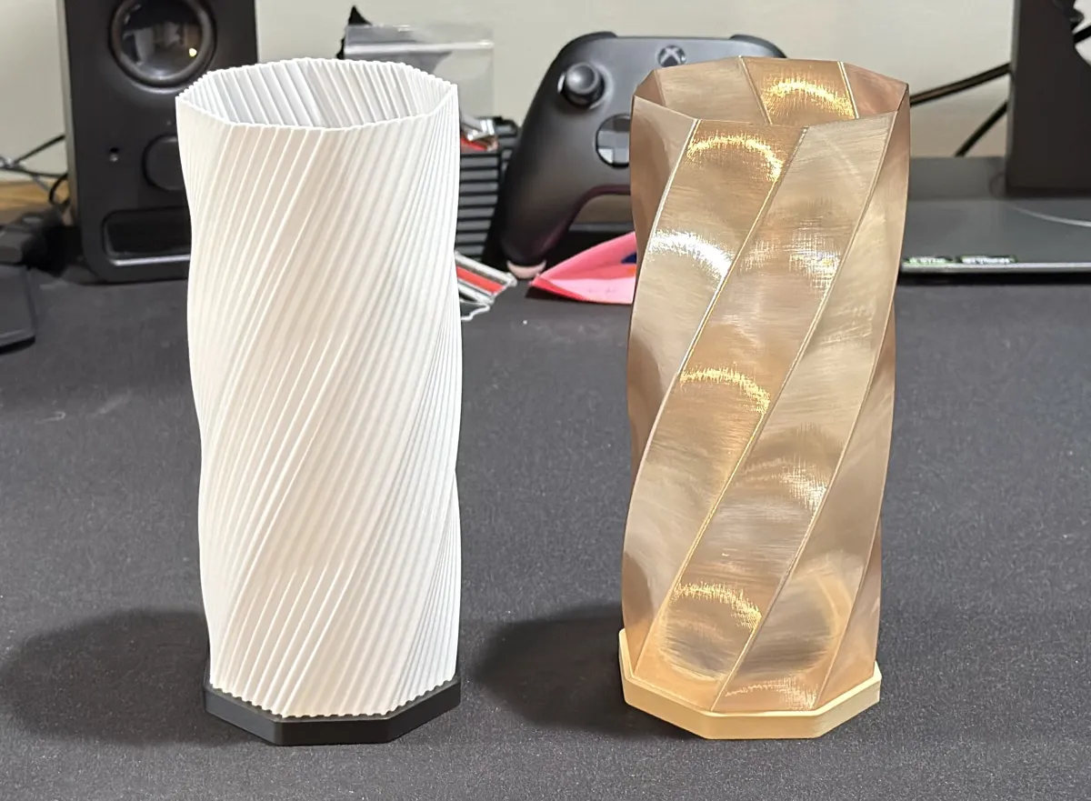 Octotwist Lamp Ribbed or Smooth, photo 3 of 4 - Octotwist Lamp Ribbed or Smooth Lamps & Lighting