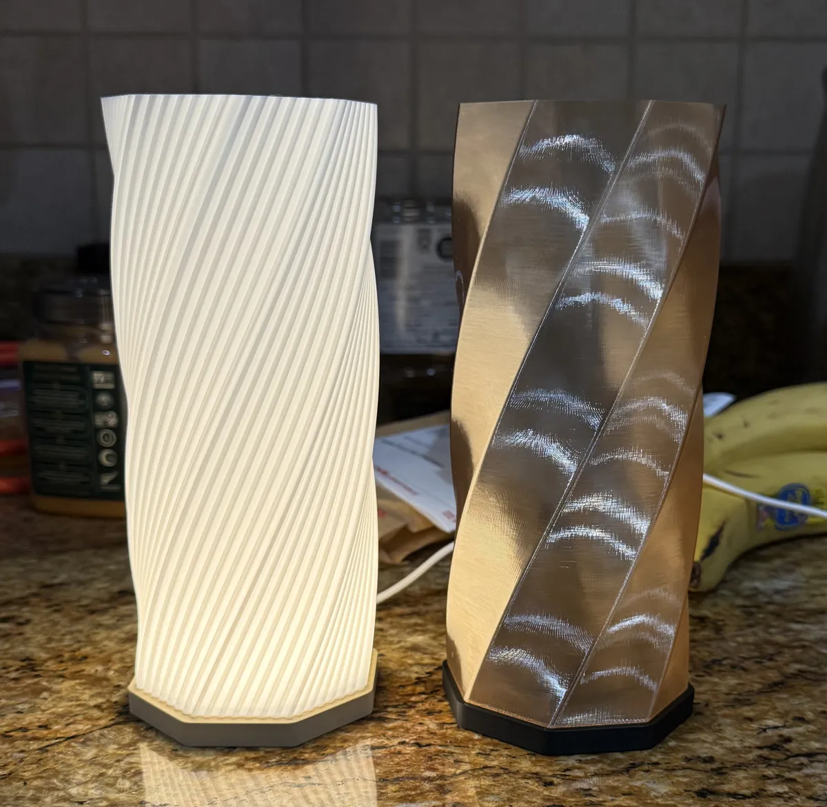 Octotwist Lamp Ribbed or Smooth, photo 4 of 4 - Octotwist Lamp Ribbed or Smooth Lamps & Lighting