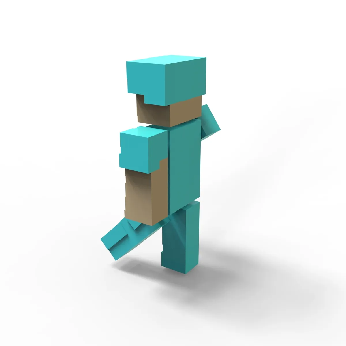 STEVE MINECRAFT LLLAVERO ARTICULADO DIAMOND ARMOR, photo 4 of 4 - STEVE MINECRAFT LLLAVERO ARTICULADO DIAMOND ARMOR Props & Cosplay