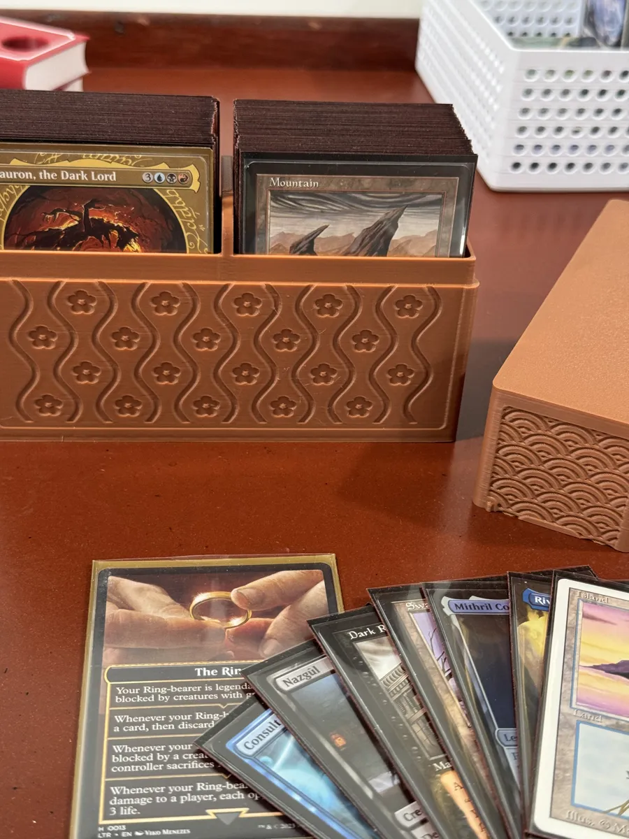 Slim, Stylized Deck Box for Card Games, photo 2 of 4 - Slim, Stylized Deck Box for Card Games Board Games & Tabletop