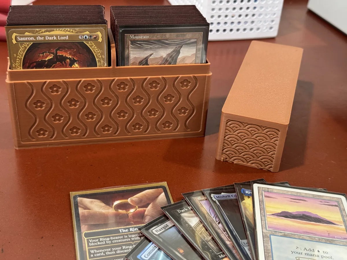 Slim, Stylized Deck Box for Card Games, photo 3 of 4 - Slim, Stylized Deck Box for Card Games Board Games & Tabletop