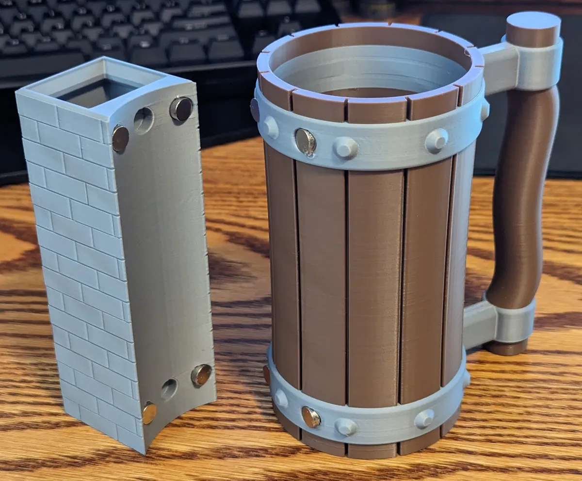 Dwarven Mug & Magnetic Dice Tower