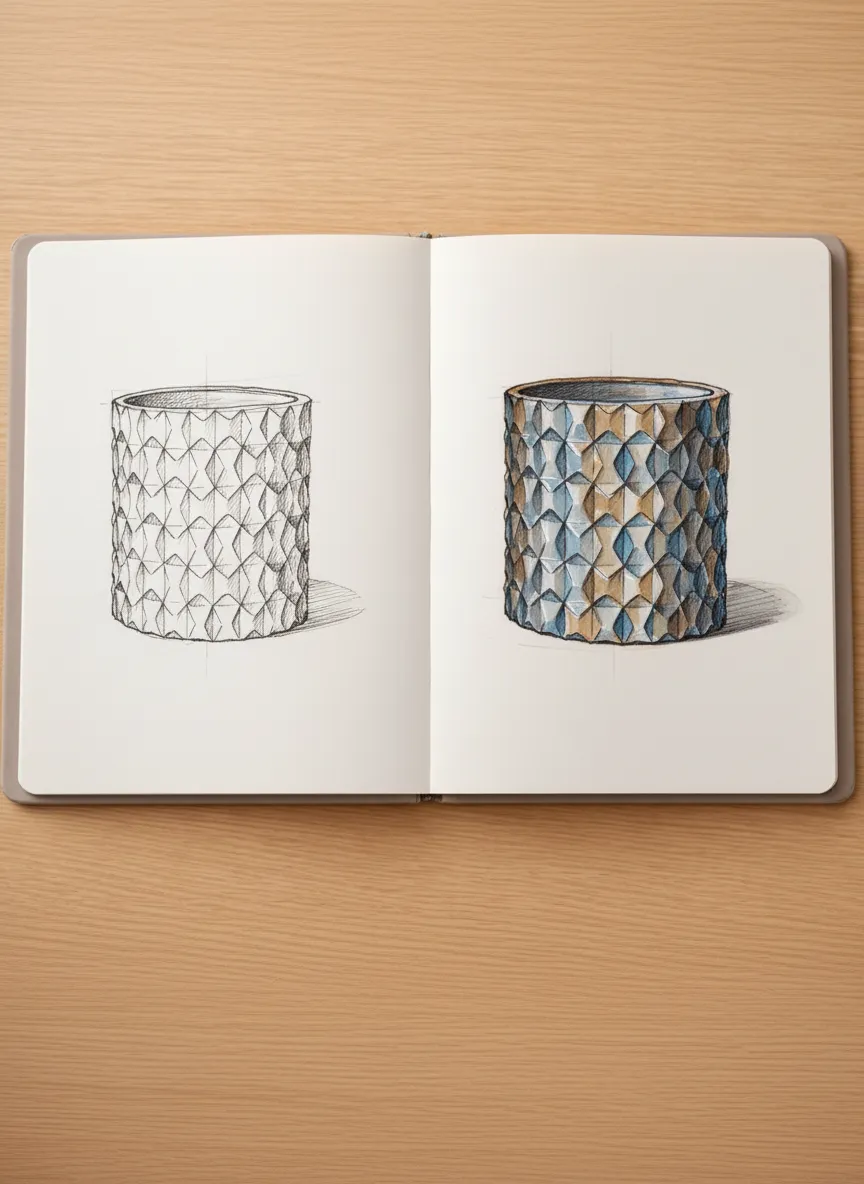 Tesselation Vase / Planter, photo 4 of 4 - Geometric & Modern Planters, gardening