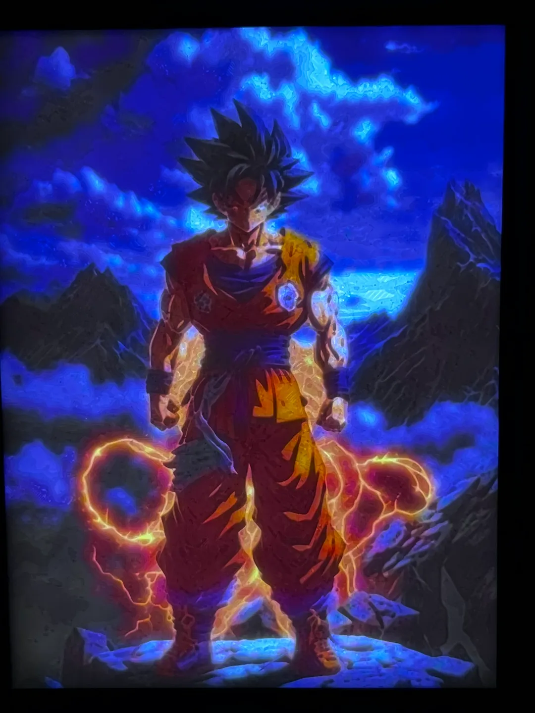 litophane Goku 144x108 mm, photo 2 of 3 - litophane Goku 144x108 mm Generative Art