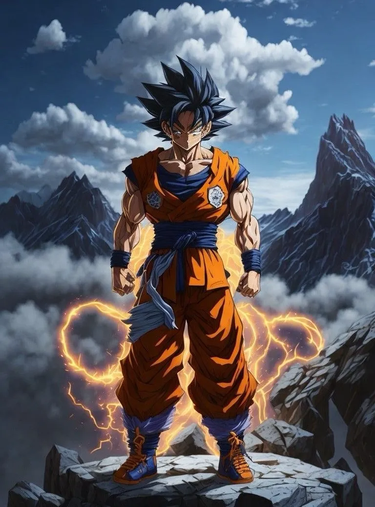litophane Goku 144x108 mm, photo 3 of 3 - litophane Goku 144x108 mm Generative Art