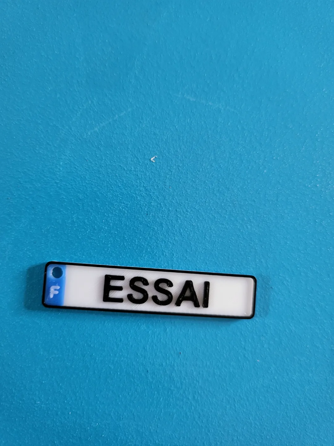 car plate keychain, photo 2 of 2 - car plate keychain Hobby & DIY