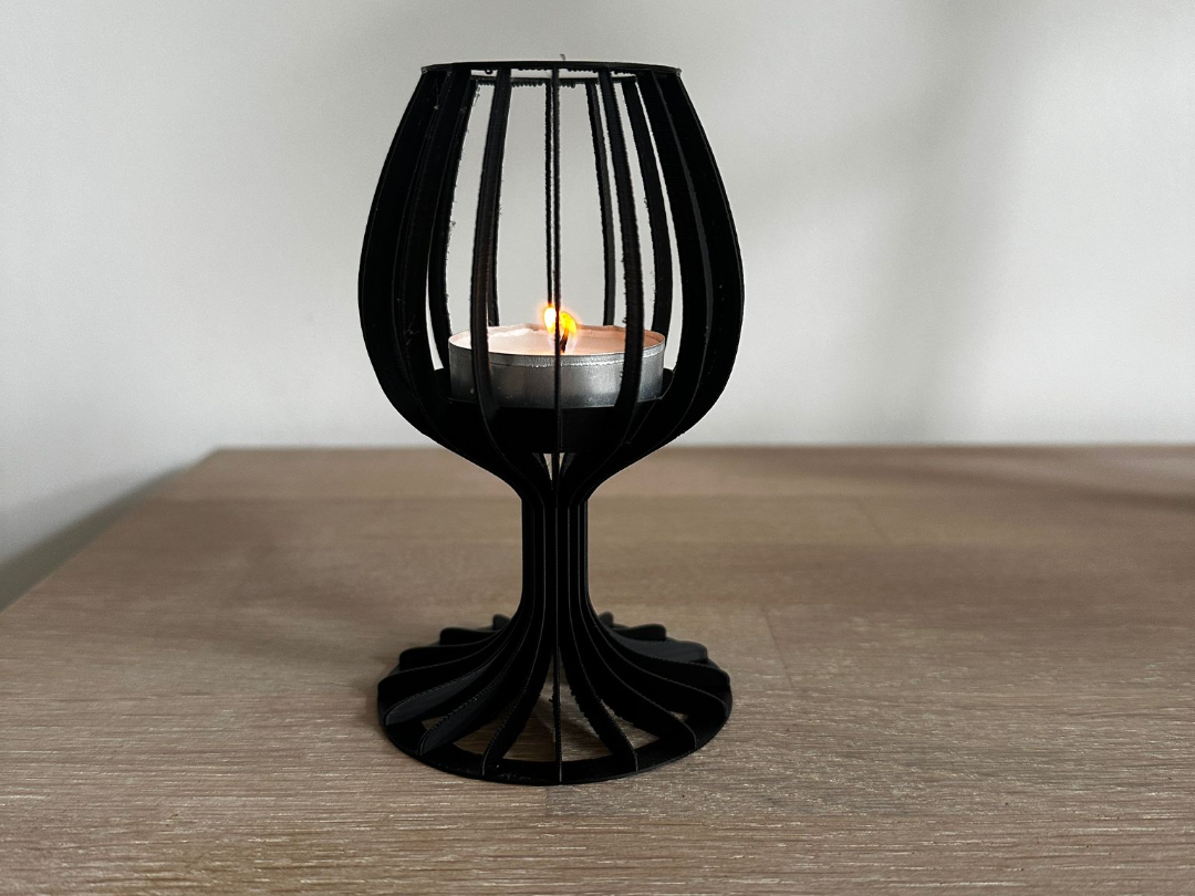 wineglass candle holder - Candle Stands & Candlesticks, in stock in India