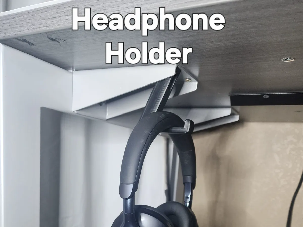 Under Desk Headphone Holder - Under-desk & Clamp Hooks, in stock