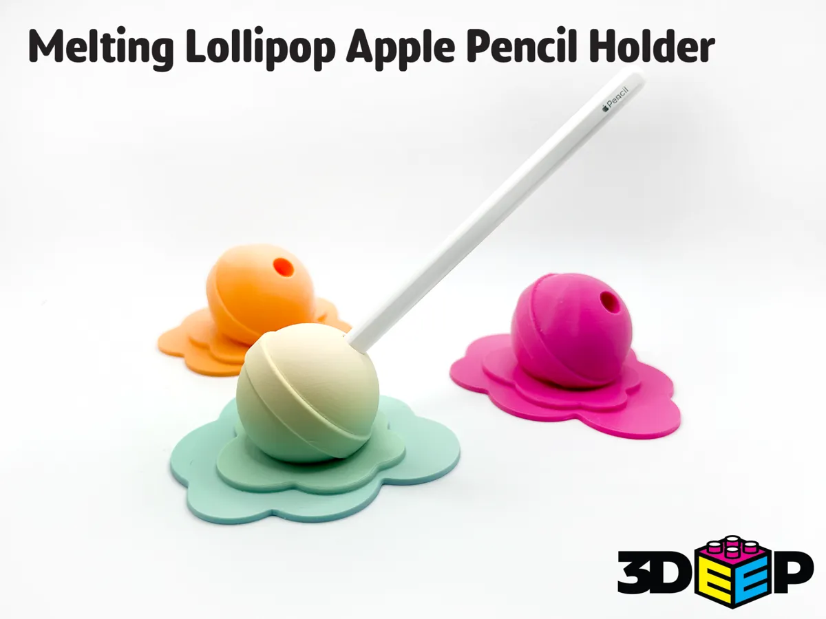 Melting Lollipop Apple Pencil Holder, photo 2 of 2 - Melting Lollipop Apple Pencil Holder Household