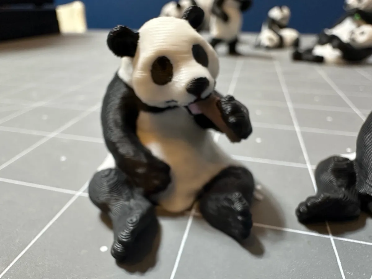 Miniature panda #4, photo 2 of 3 - Miniature panda #4 Figurines & Collectibles