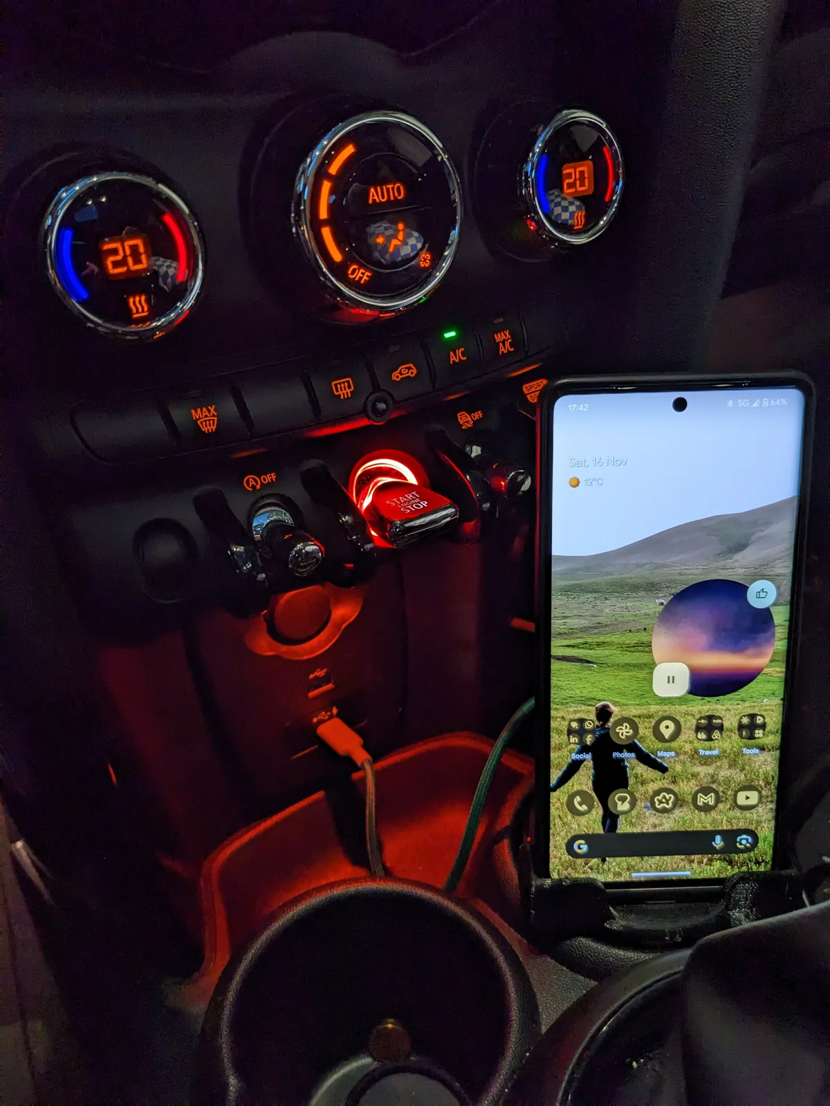 Mini Cooper Cup Holder Phone Stand, photo 4 of 4 - Mini Cooper Cup Holder Phone Stand Mobile & Device Accessories