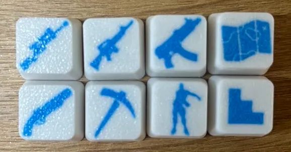 Fortnite mechanic key caps