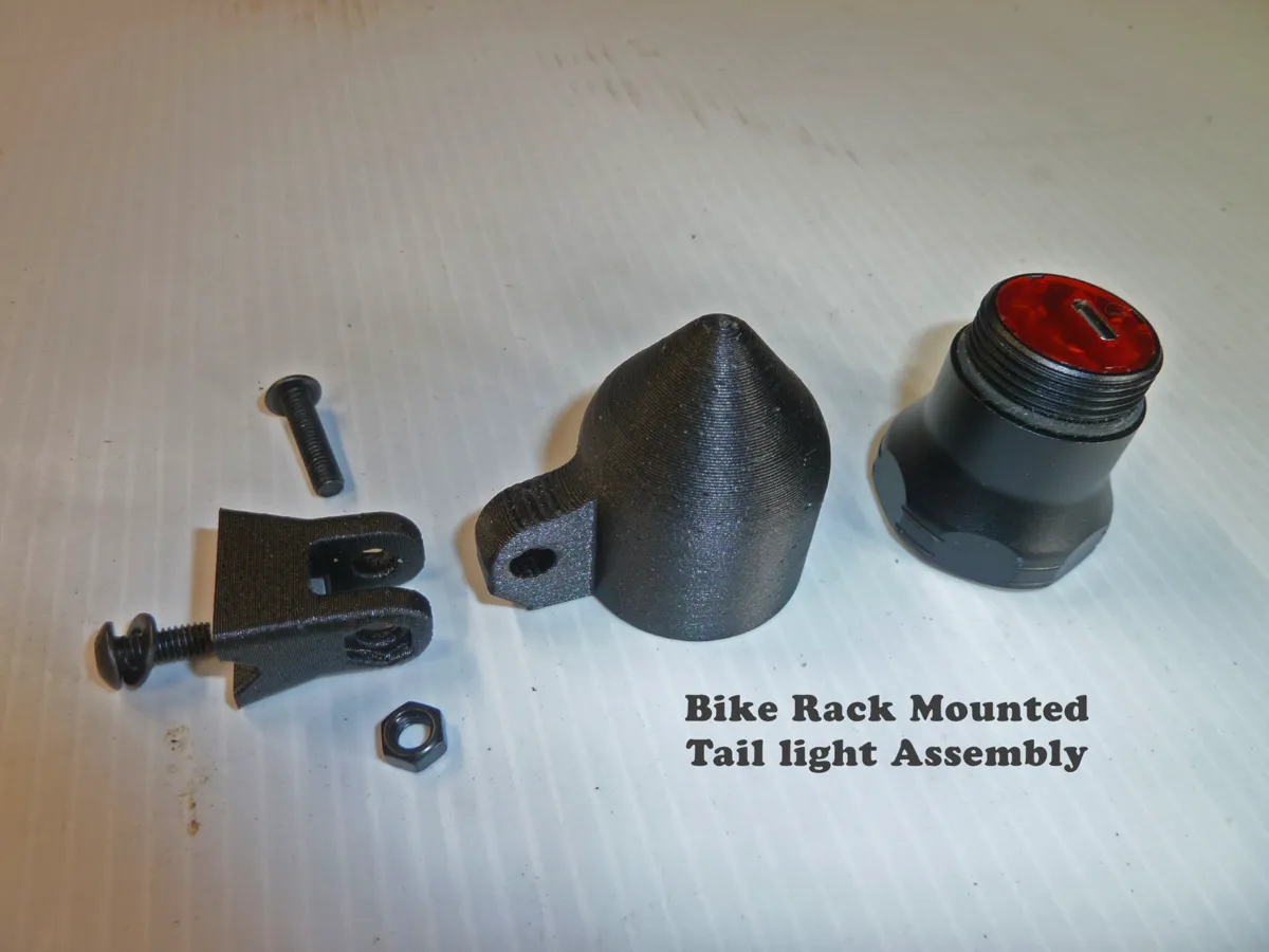 Tail Light Mounting For Bicycle Rear Rack, photo 4 of 4 - Tail Light Mounting For Bicycle Rear Rack Hobby & DIY