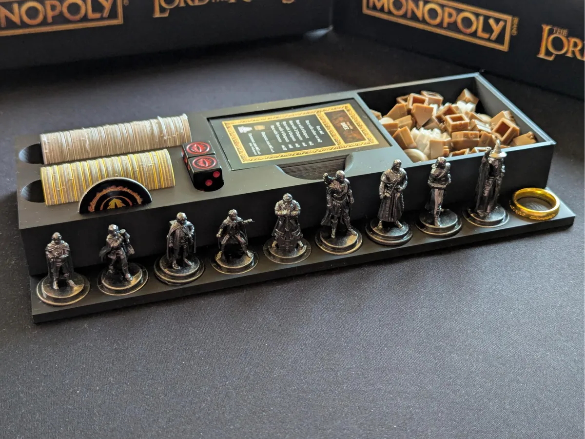 Lord of the Rings Monopoly Organizer Tray - Board Game Inserts & Organisers, in stock