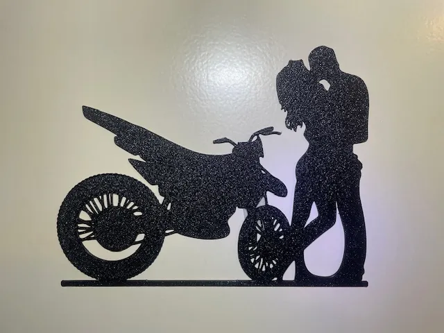 Wall Art-Door-Window-House Signs-Motorcycle Couple