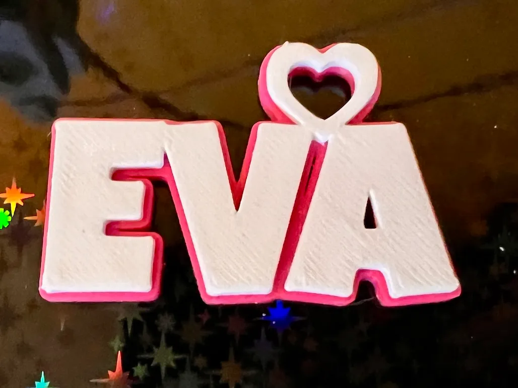 EVA keychain Ewa name nametag namedesign key tag - Name & Letter Keychains, in stock