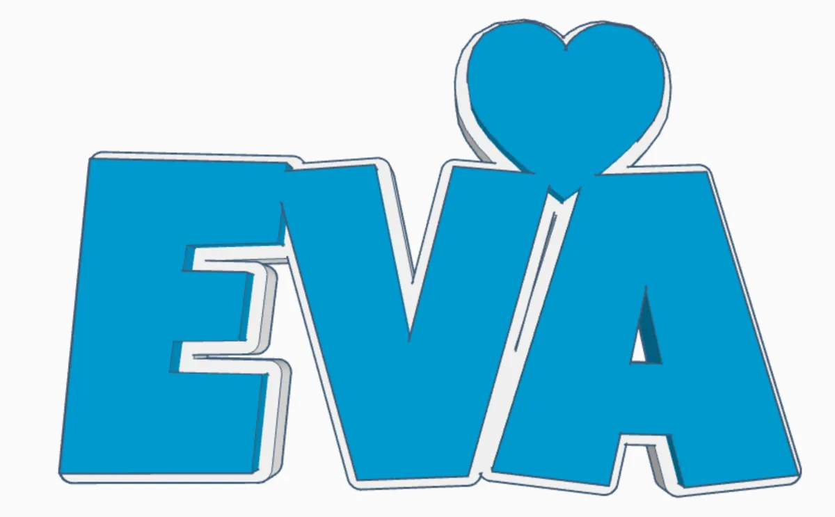 EVA keychain Ewa name nametag namedesign key tag, photo 2 of 4 - EVA keychain Ewa name nametag namedesign key tag Keychains