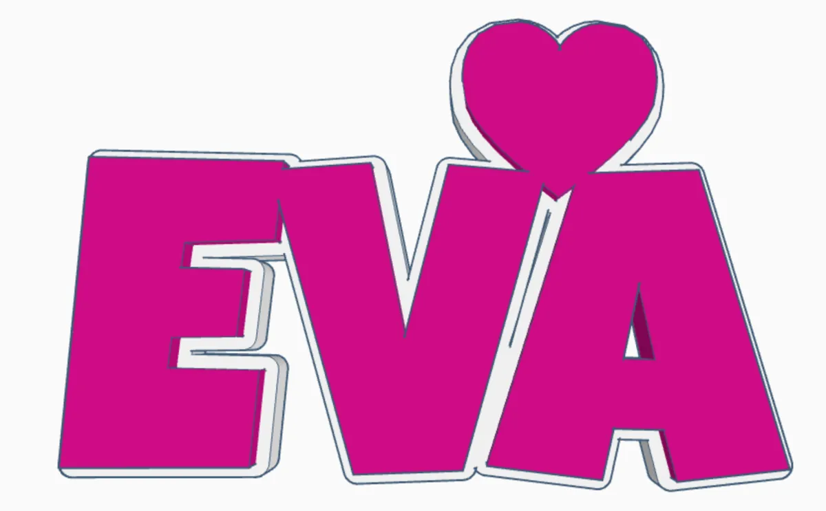 EVA keychain Ewa name nametag namedesign key tag, photo 3 of 4 - EVA keychain Ewa name nametag namedesign key tag Keychains