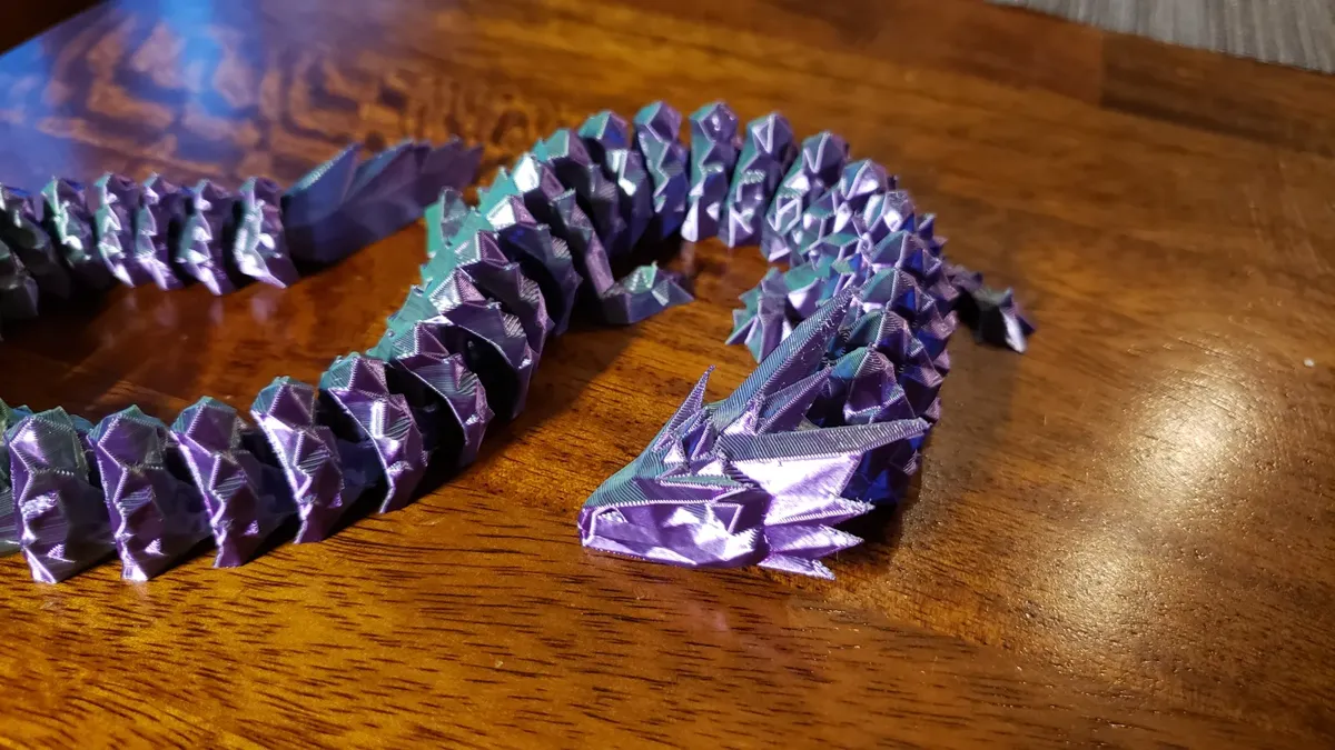 Articulated Crystal Night Dragon v1.3 (low poly)