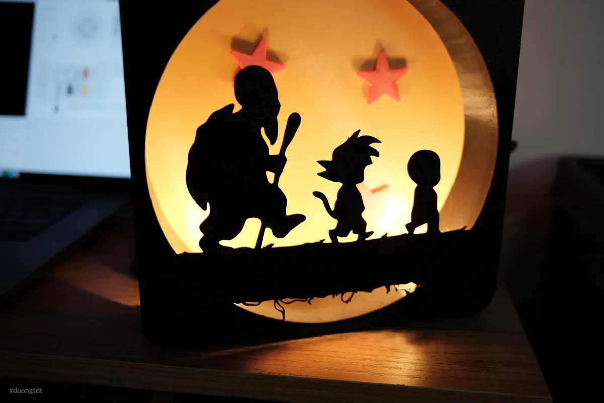 Dragon Ball Lightbox, photo 3 of 4 - Dragon Ball Lightbox Lamps & Lighting