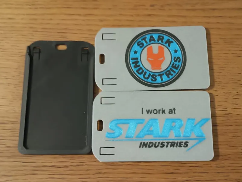 Work badge Stark Industries Lanyard ID holder
