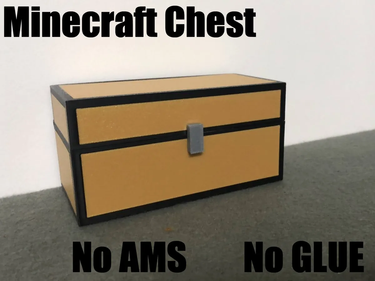 Minecraft chest, , No Glue