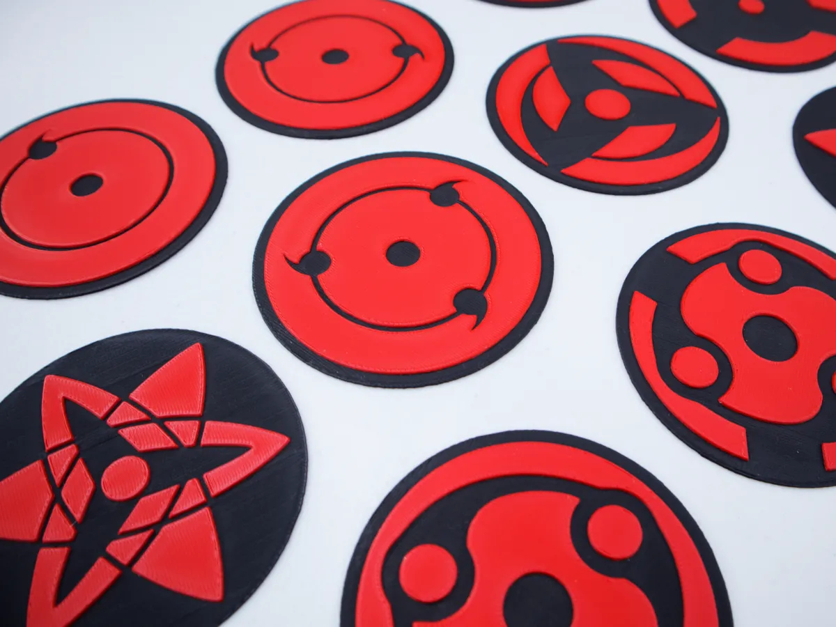 Posavasos de Sharingan de Naruto | 10 unidades
