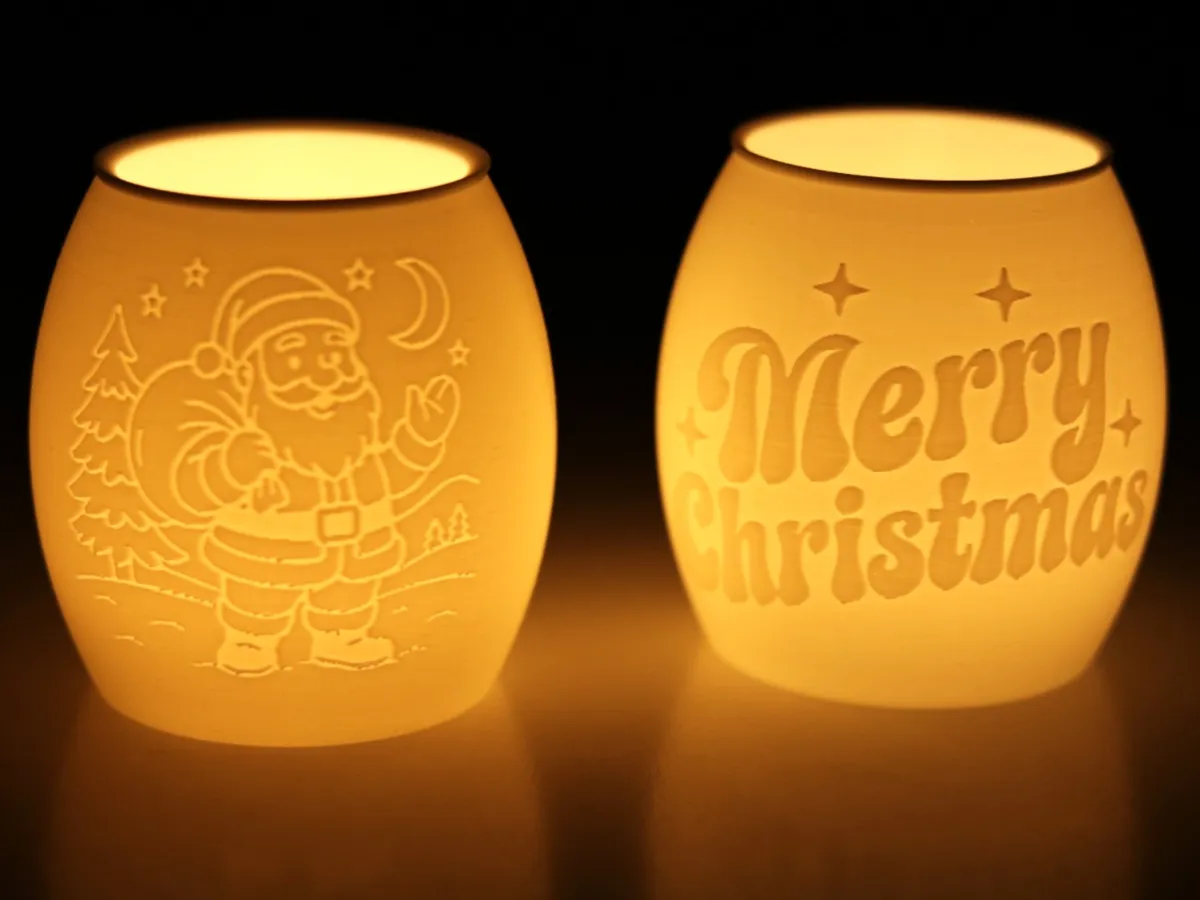 Santa, Tealight Lithophane Lamp