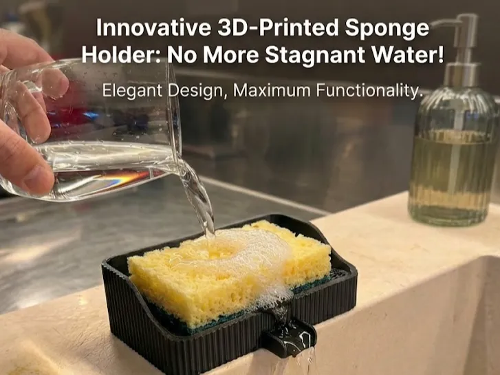 Self-Draining Sponge Holder Kitchen Sink Organizer - Sink & Sponge Holders, in stock in India