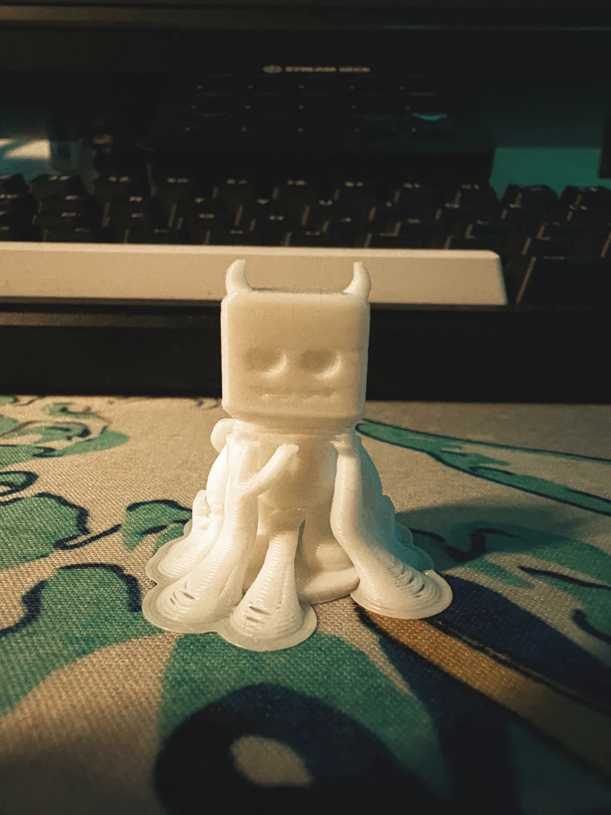 Horned Cube Monster, Customizable Toy Figure, photo 3 of 3 - Horned Cube Monster, Customizable Toy Figure Kids & Baby