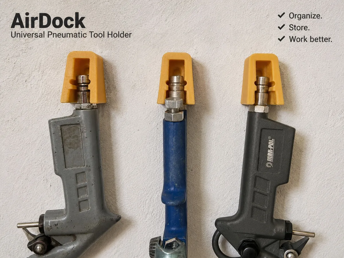 AirDock, Universal Pneumatic Tool Holder