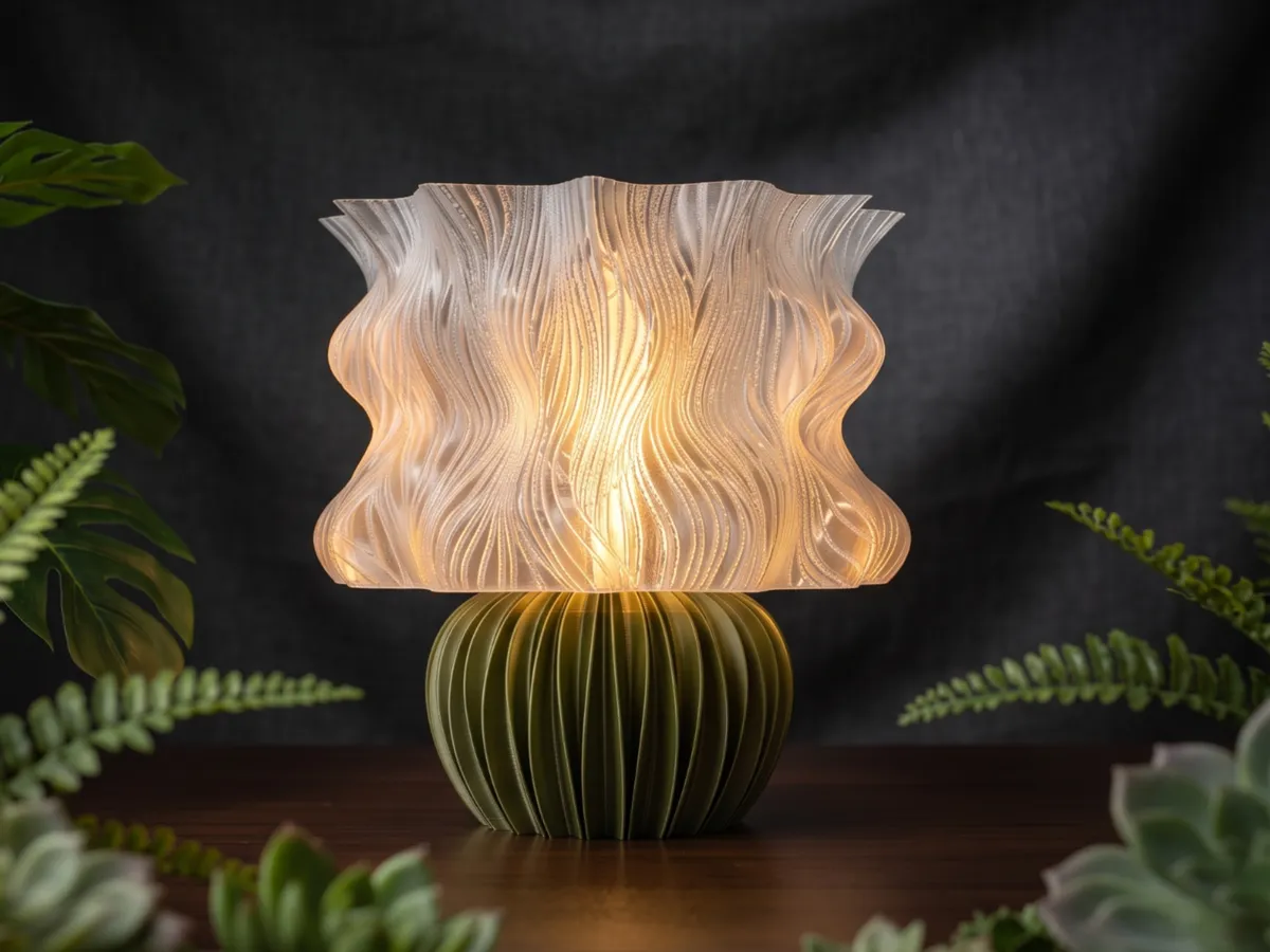 Mossglow Organic Table Lamp, Ambient Decor Lamp