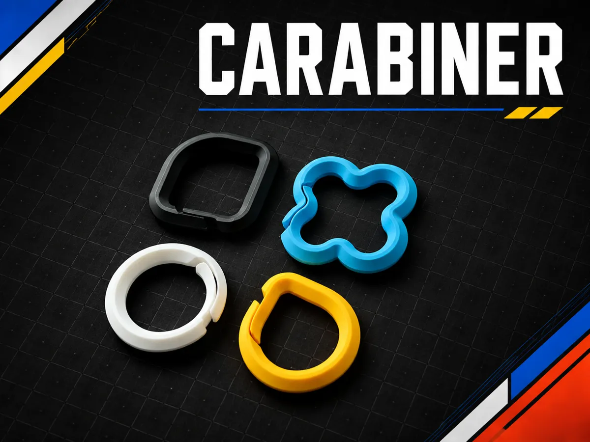 Multi-Purpose Carabiner Keychain | EDC Bag Clip - Sport & Outdoors, in stock in India