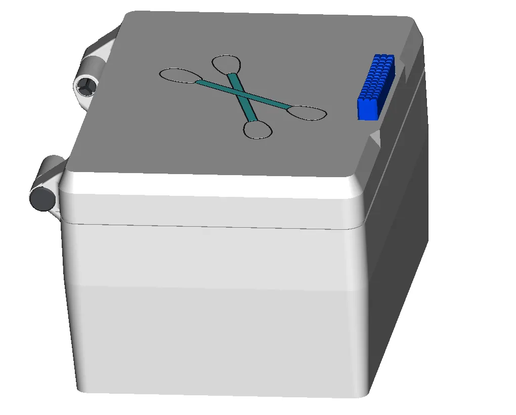 Big Q-Tip Bin with Lid, photo 4 of 4 - Big Q-Tip Bin with Lid Household