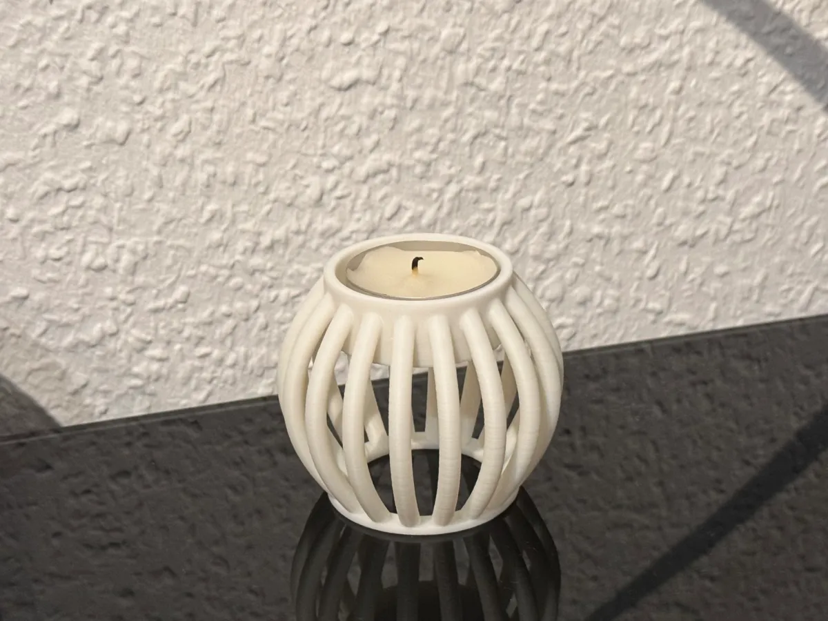 Modern tea light candle holder floating LED medium, photo 2 of 2 - Modern tea light candle holder floating LED medium Home Decor Items