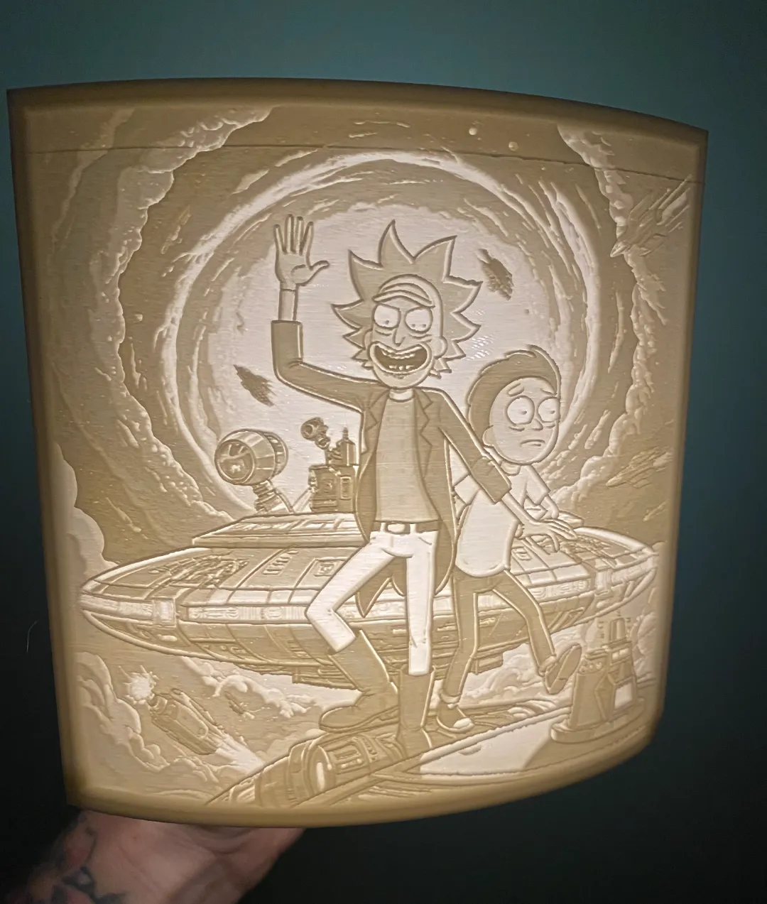 rick and morty in space - Photo Art & Lithophanes, in stock in India