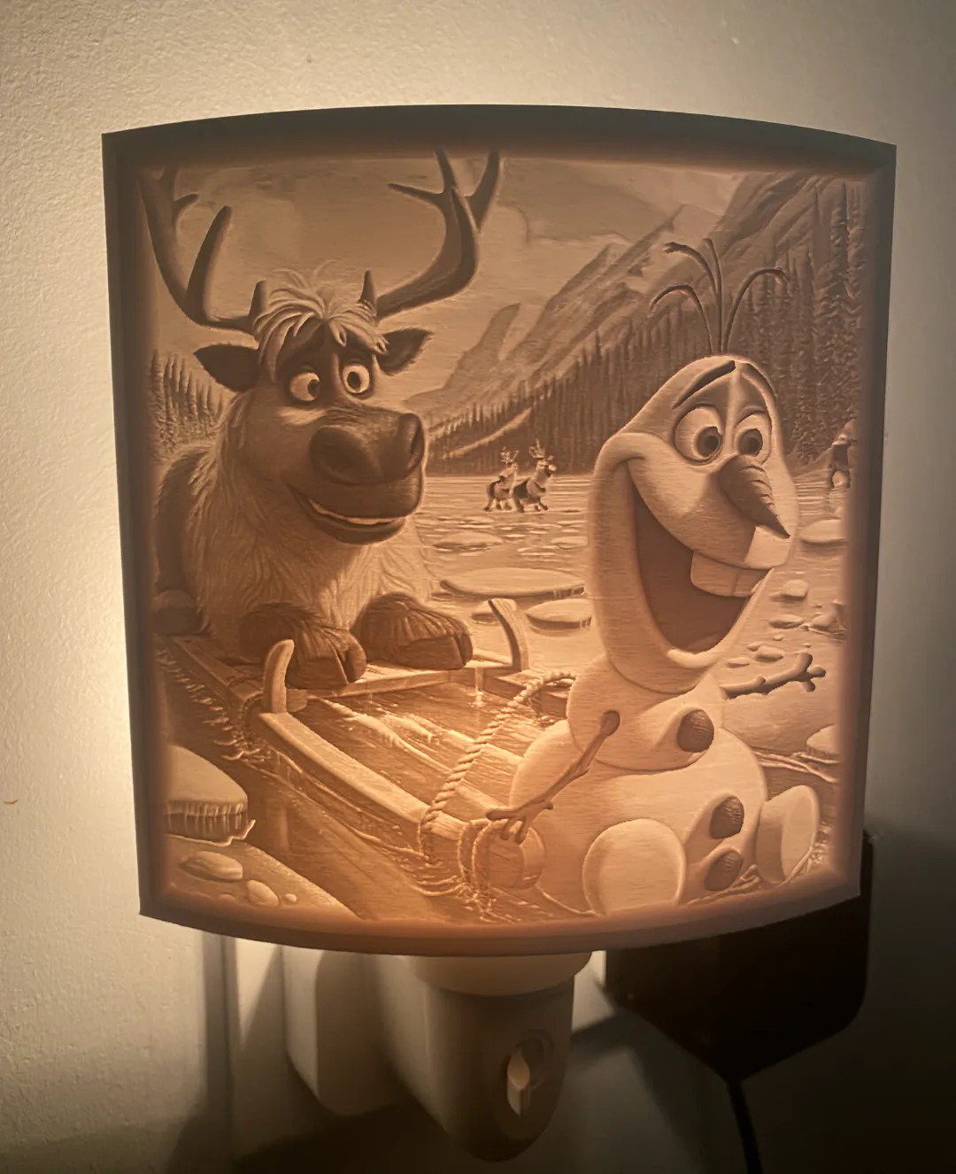 frozen olaf night light