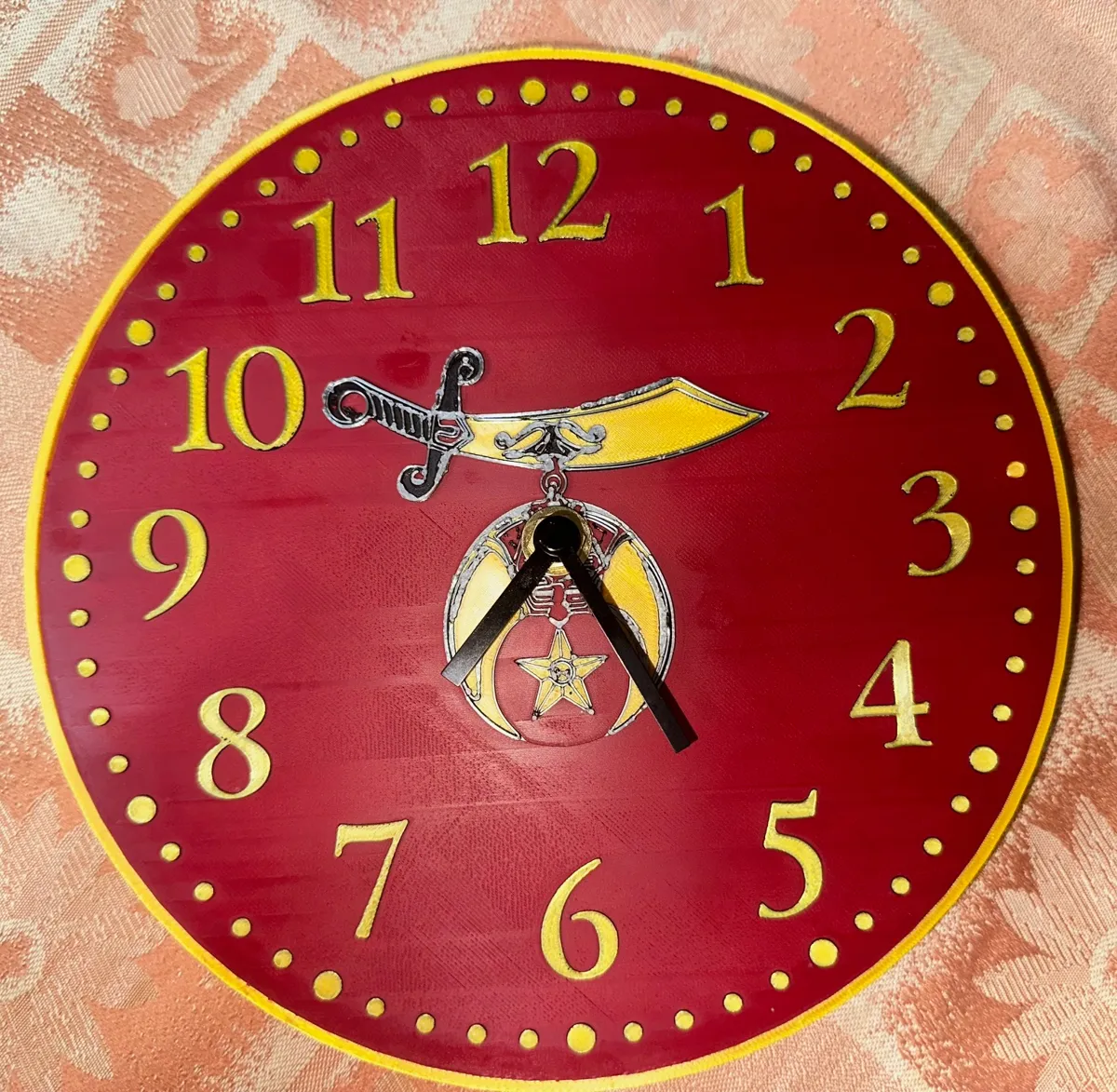 Shriners Clock, photo 2 of 2 - Shriners Clock Household