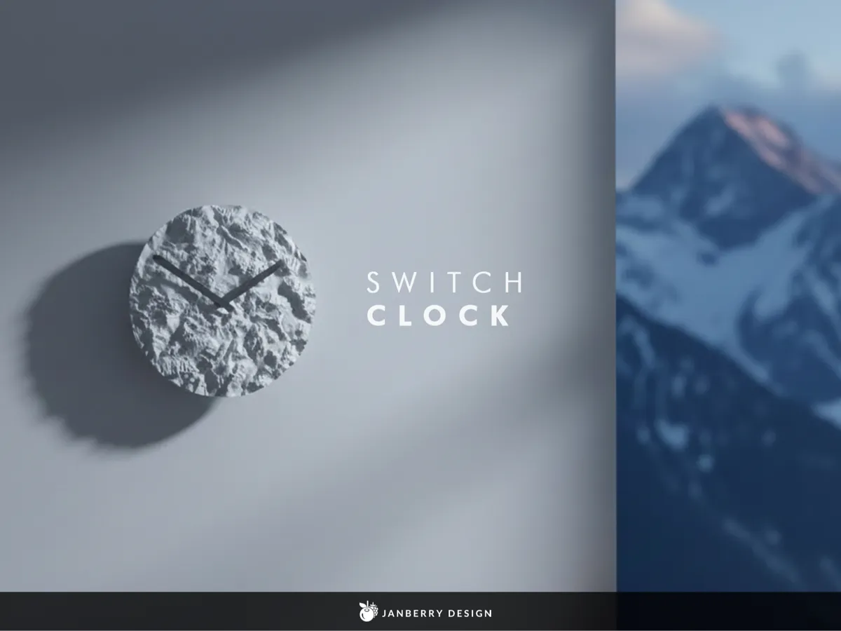 Switch Clock - Clock with switchable Front Panels