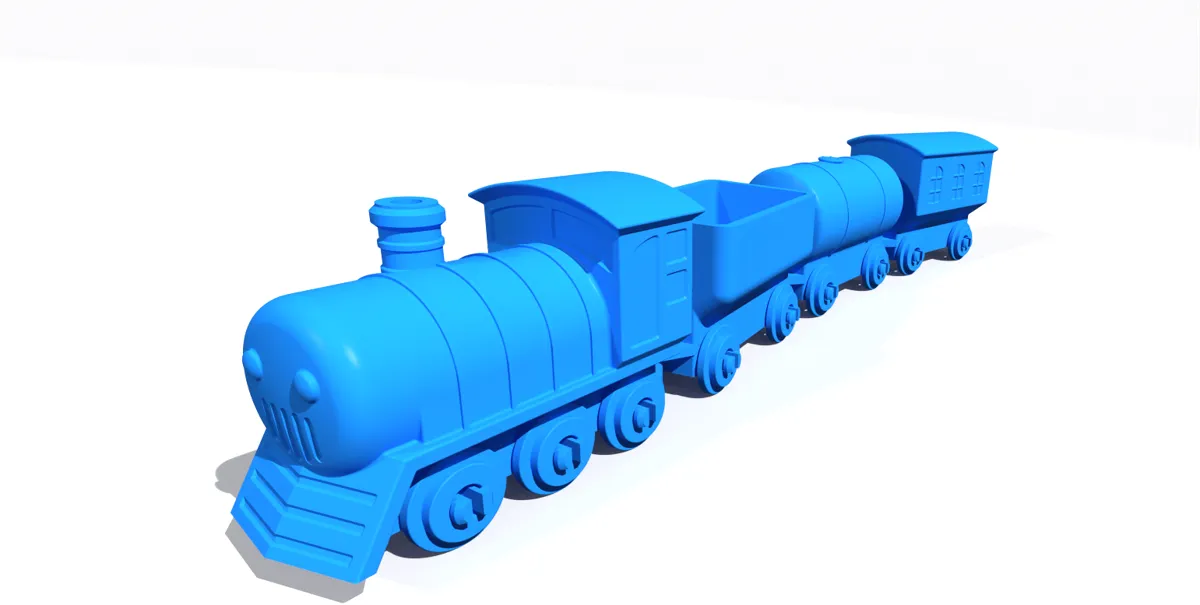 Little train with wagons - Children's toy