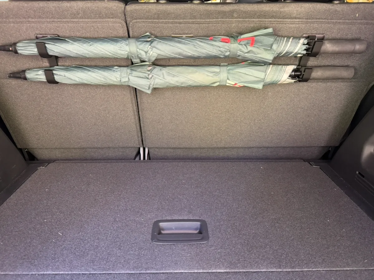 Umbrella hooks for car IsoFix