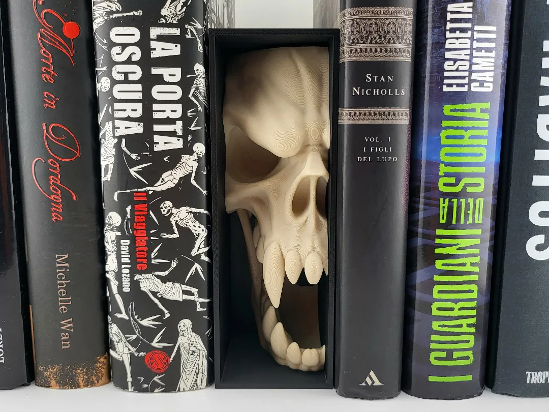Skull Book Nook Realistic Horror Insert for 3D