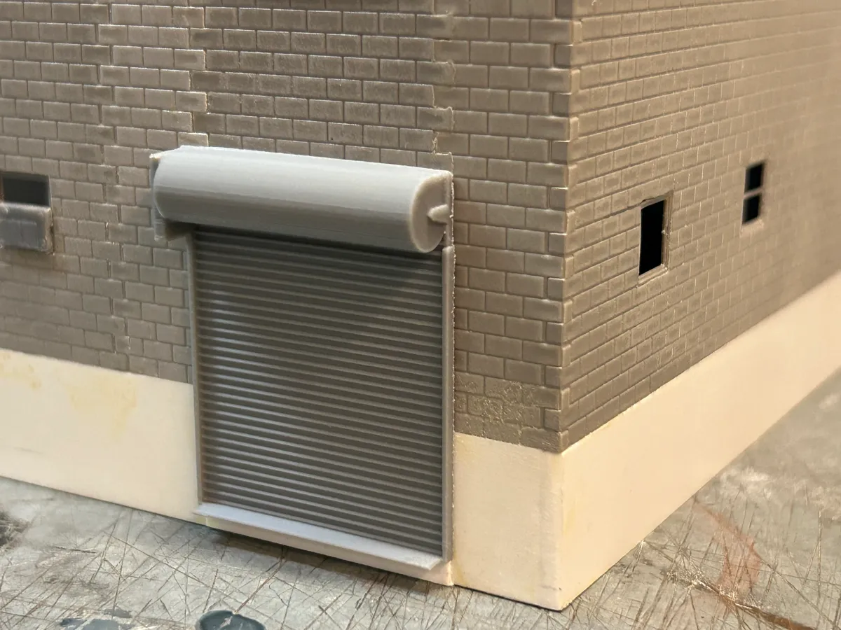 Rollup Door - HO, S,O Scale Model