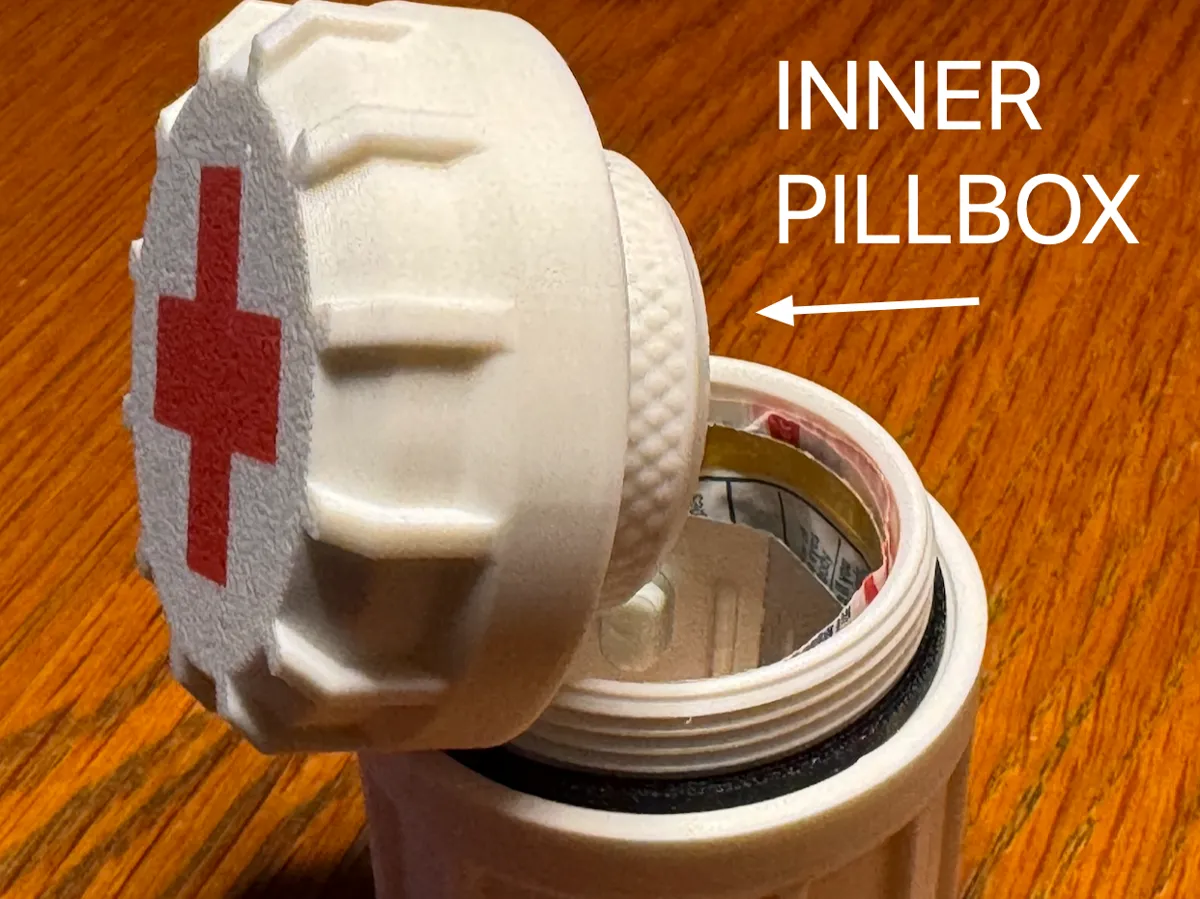Rugged First Aid Container with INNER PILLBOX