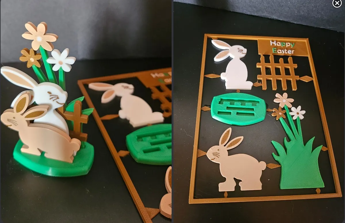 easter landscape kit card