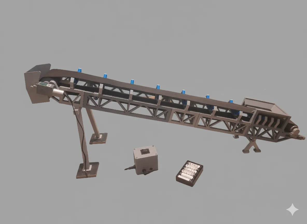 Modular belt conveyor with magnetic joints, photo 2 of 4 - Modular belt conveyor with magnetic joints Jewellery & Accessories