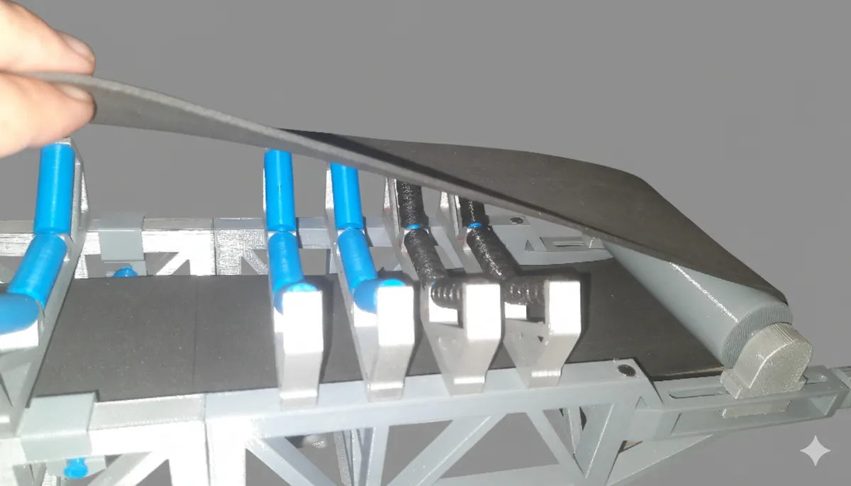 Modular belt conveyor with magnetic joints, photo 3 of 4 - Modular belt conveyor with magnetic joints Jewellery & Accessories