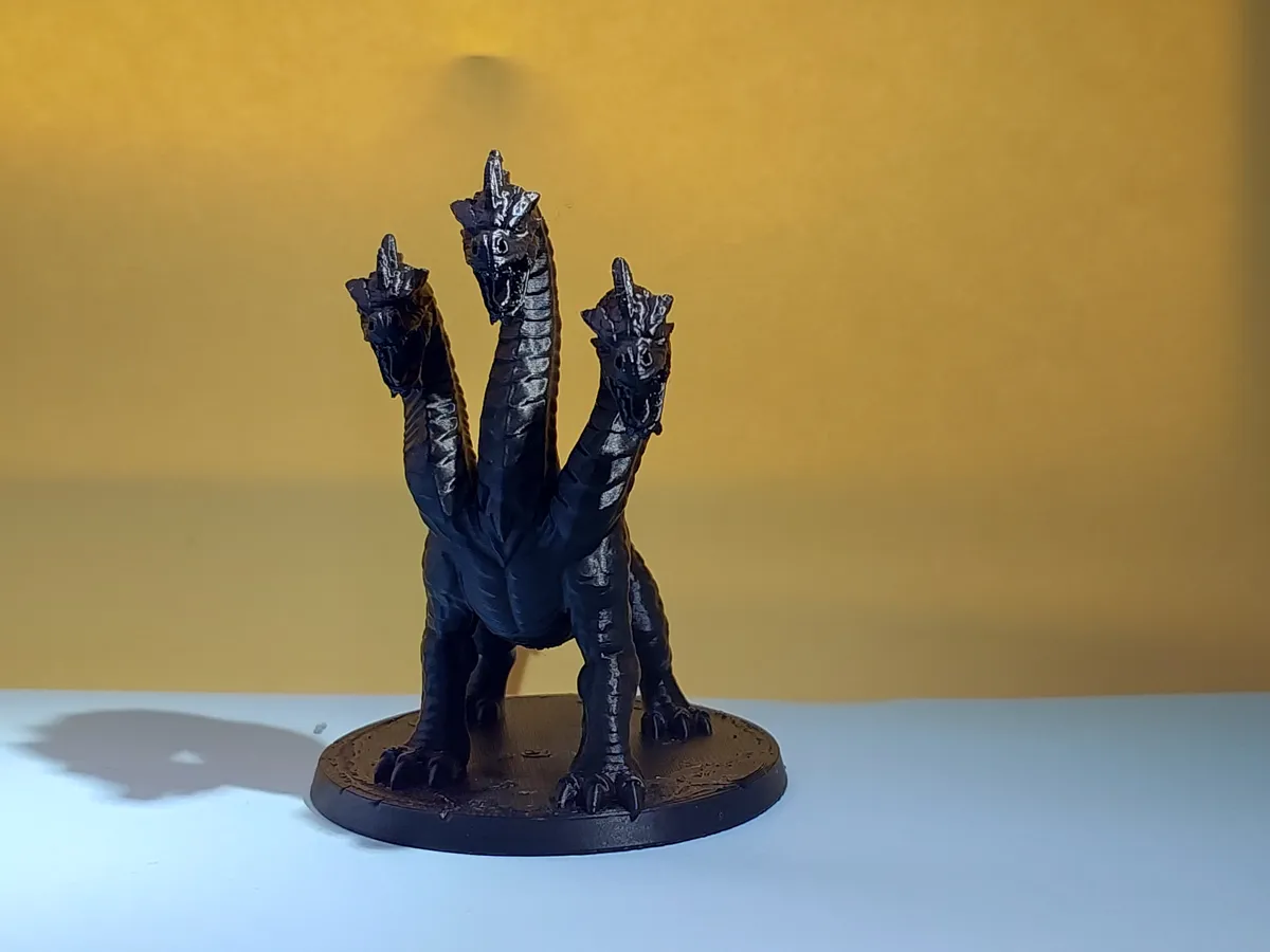 Three-Headed Serpent Monster - D&D Hydra Miniature, photo 4 of 4 - Three-Headed Serpent Monster - D&D Hydra Miniature Board Games & Tabletop