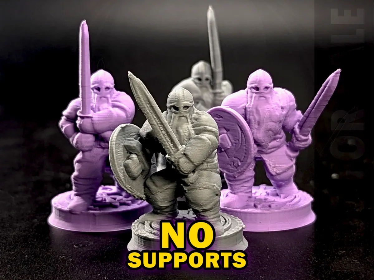 4 Viking Footmen Pack - 32mm
